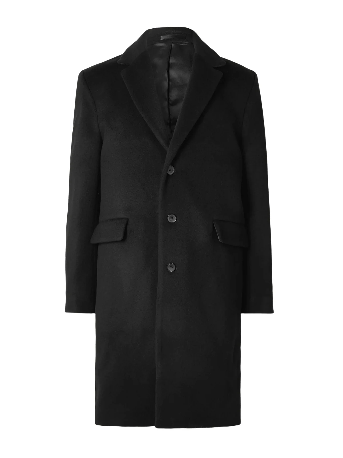 Wool and Cashmere-Blend Coat - Men Wool and Cashmere-Blend Coat - Men