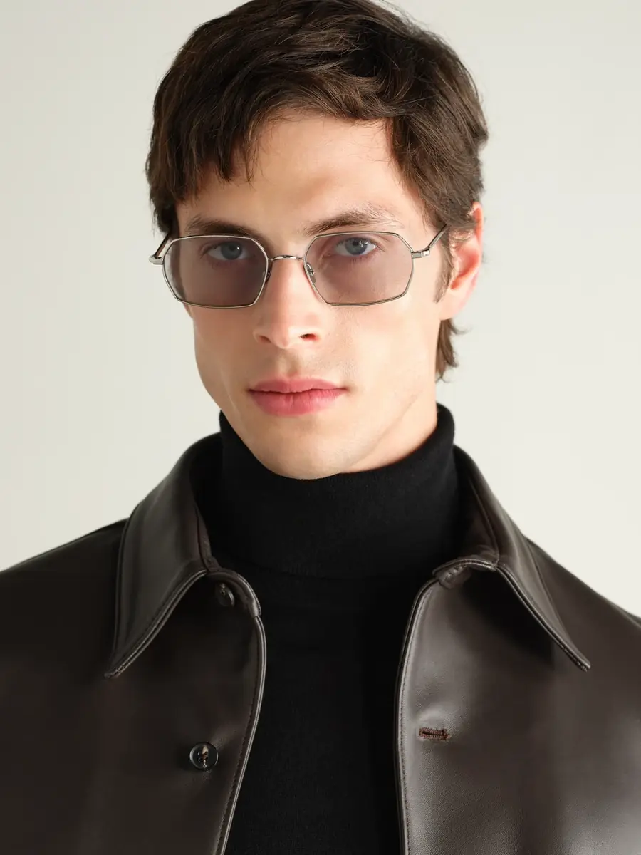 AHLEM Colisee Rectangular-Frame Silver-Tone Sunglasses - Men | Thumbnail 2 AHLEM Colisee Rectangular-Frame Silver-Tone Sunglasses - Men | Thumbnail 2