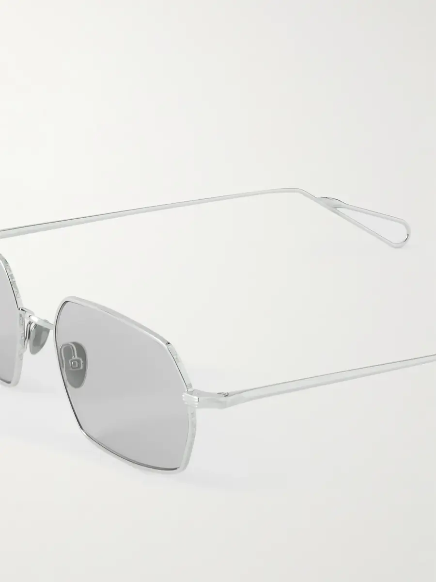 AHLEM Colisee Rectangular-Frame Silver-Tone Sunglasses - Men | Thumbnail 3 AHLEM Colisee Rectangular-Frame Silver-Tone Sunglasses - Men | Thumbnail 3