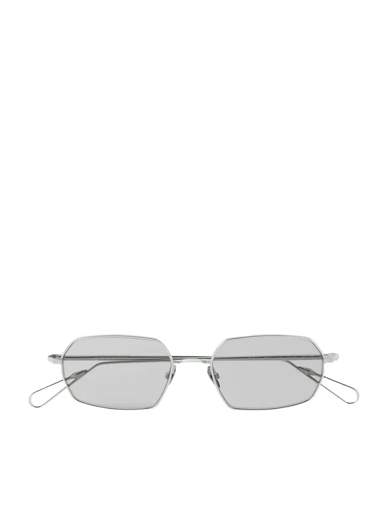 Colisee Rectangular-Frame Silver-Tone Sunglasses - Men Colisee Rectangular-Frame Silver-Tone Sunglasses - Men
