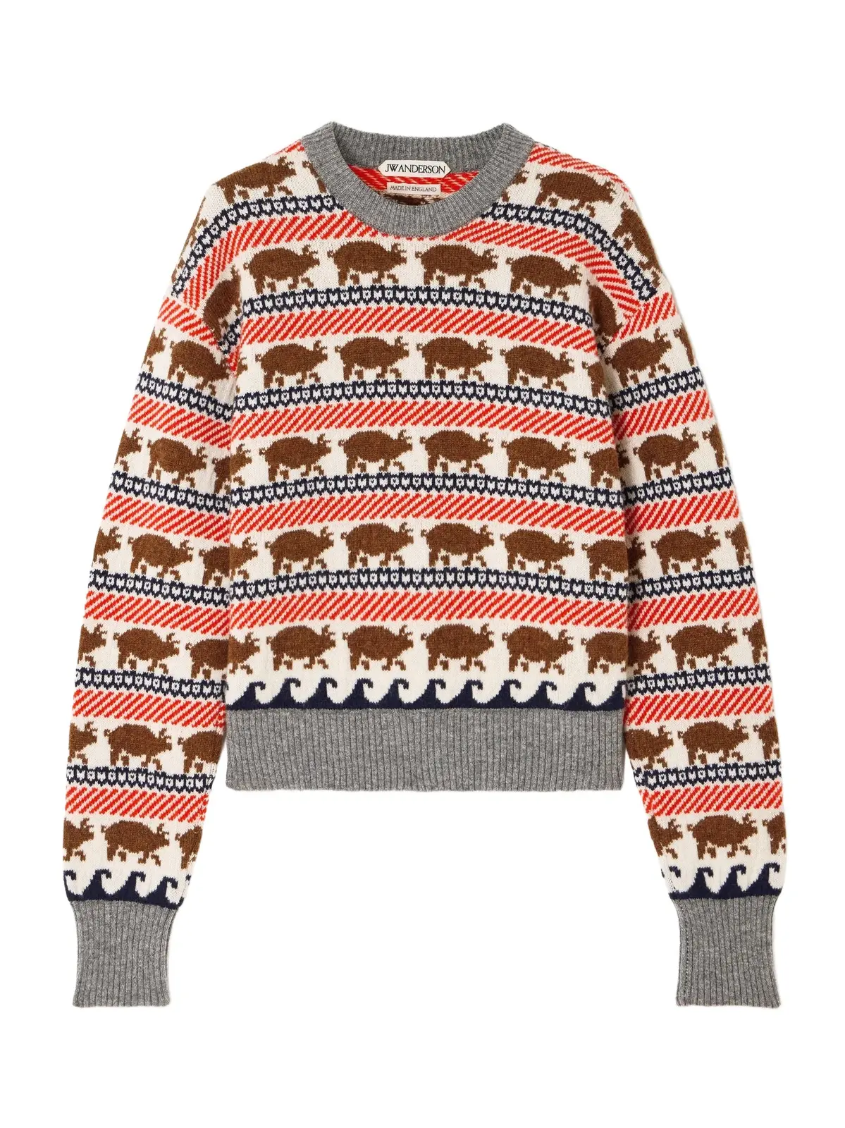 Intarsia Wool Sweater