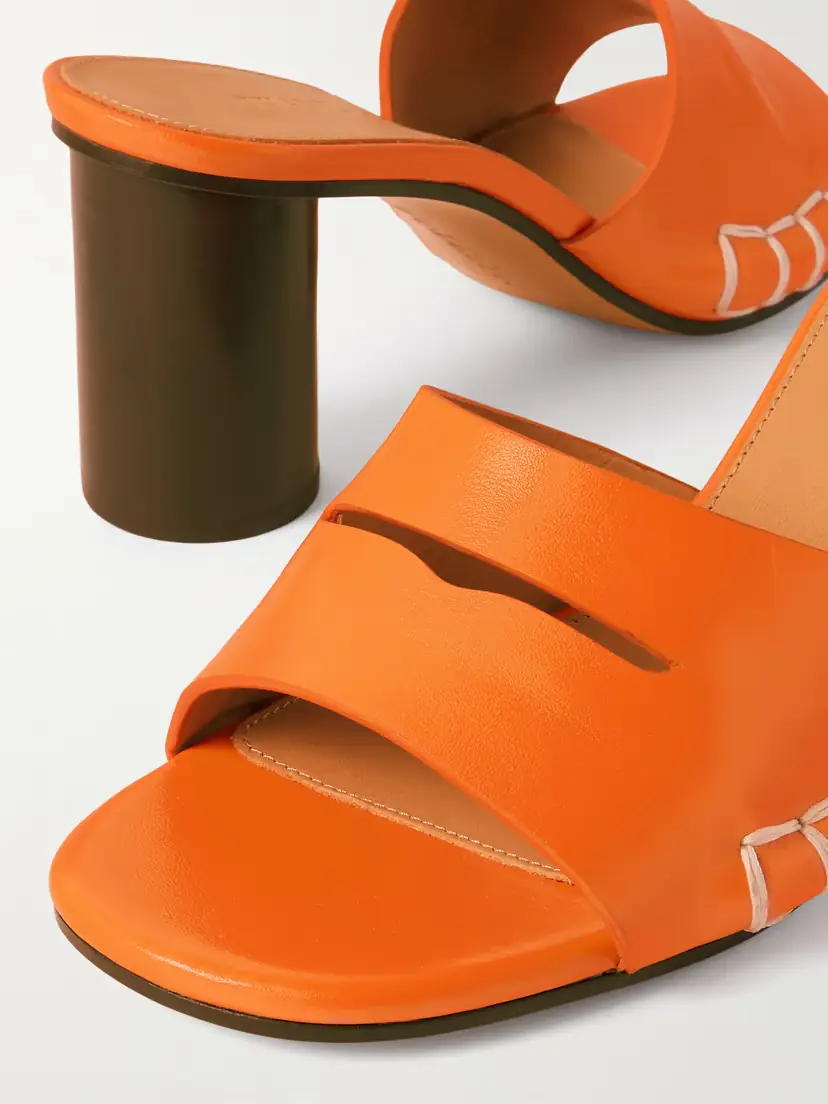 JW Anderson Loafer Whipstitched Leather Mules | Thumbnail 4 JW Anderson Loafer Whipstitched Leather Mules | Thumbnail 4