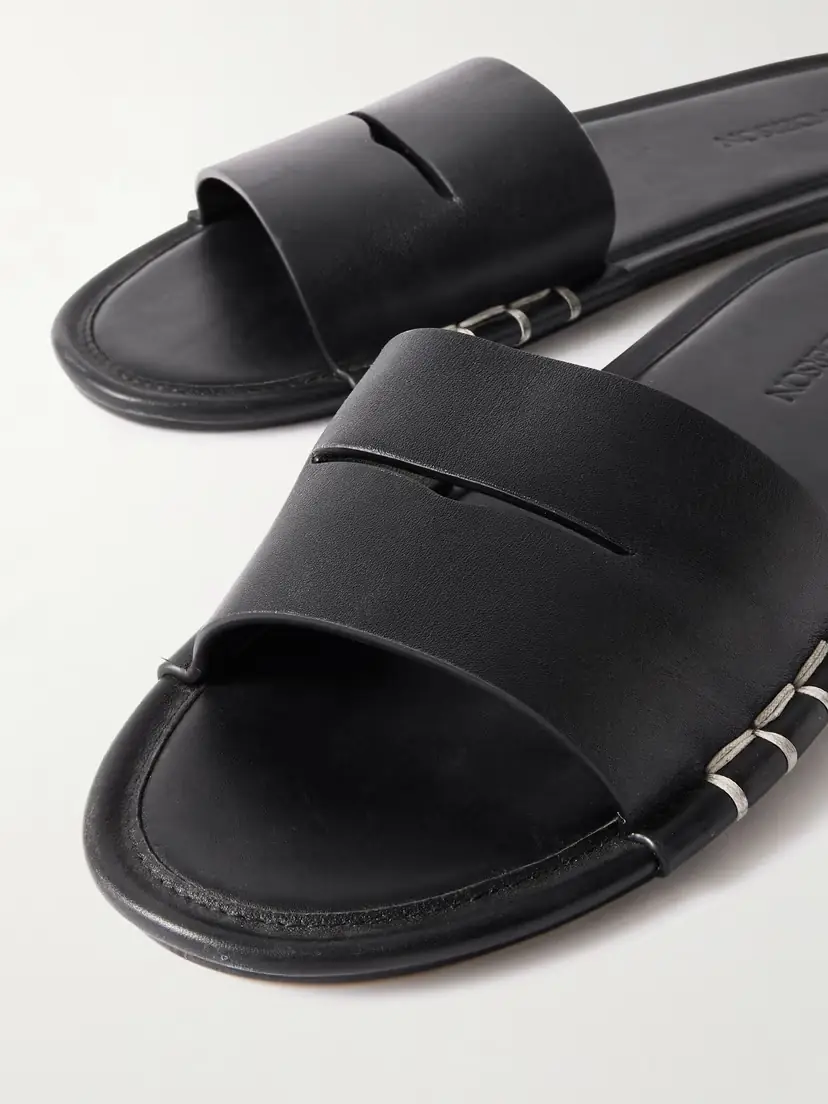 JW Anderson Loafer Leather Slides | Thumbnail 4 JW Anderson Loafer Leather Slides | Thumbnail 4