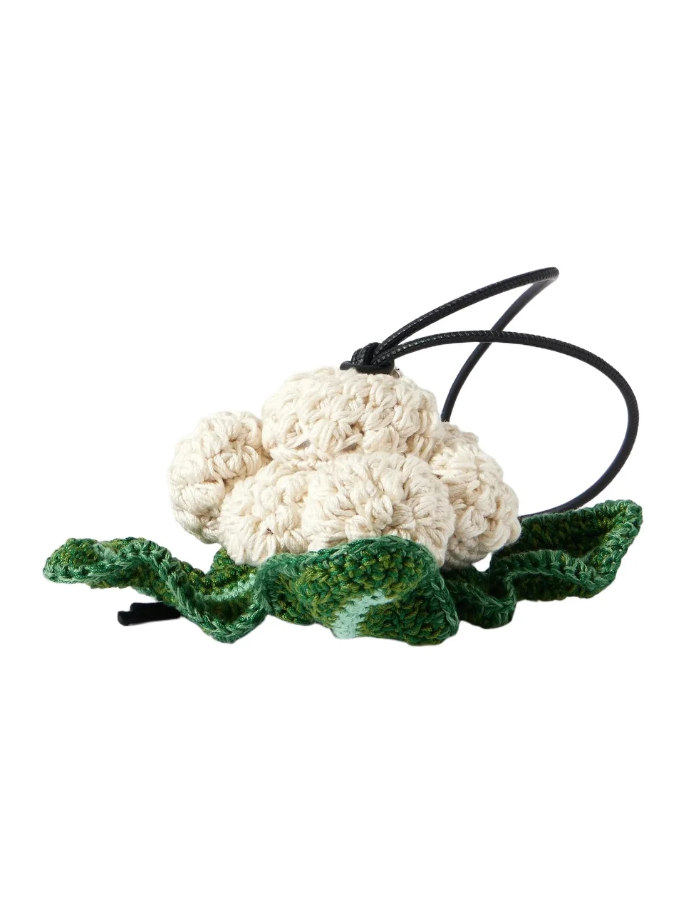 Cauliflower Crochet-knit Cotton Bag Charm