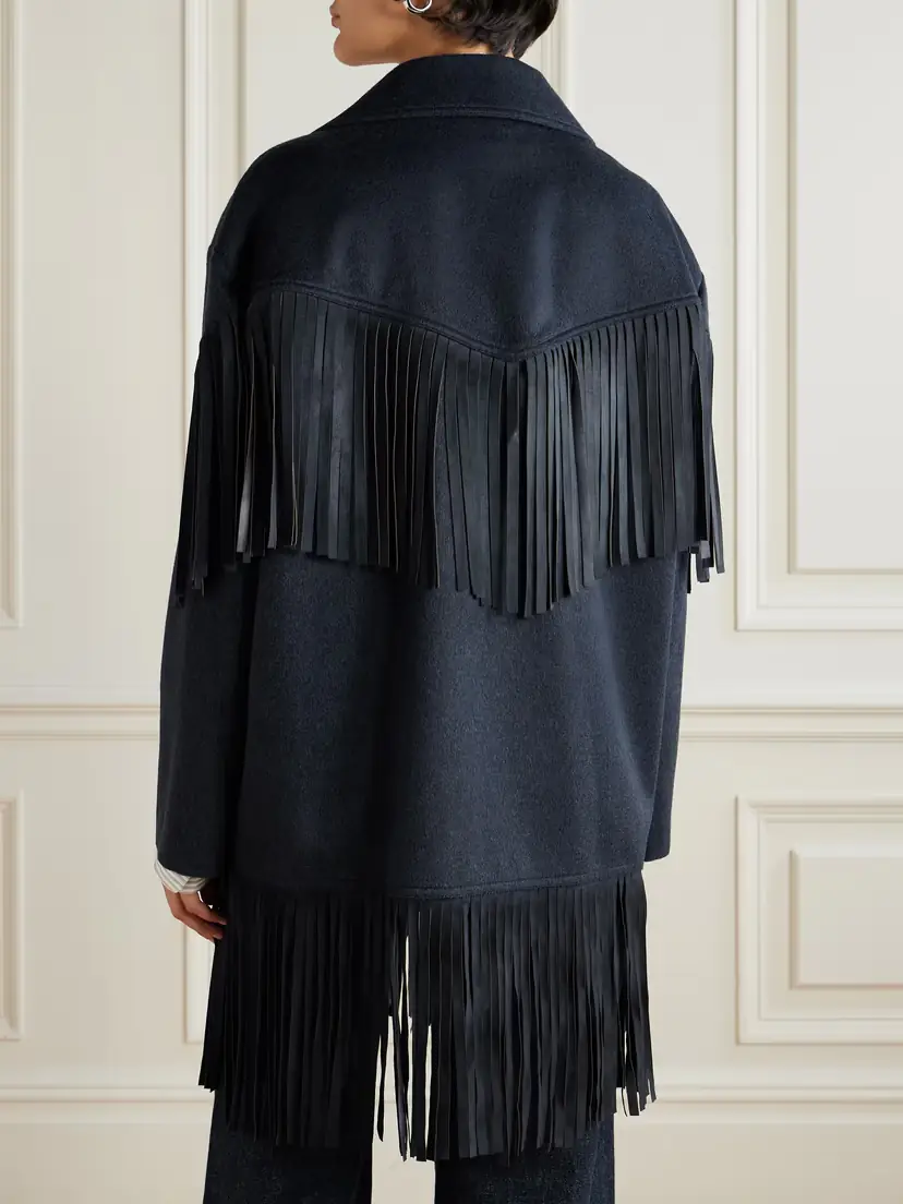 TWP Midnight Cowboy Fringed Suede-trimmed Cashmere Jacket | Thumbnail 4