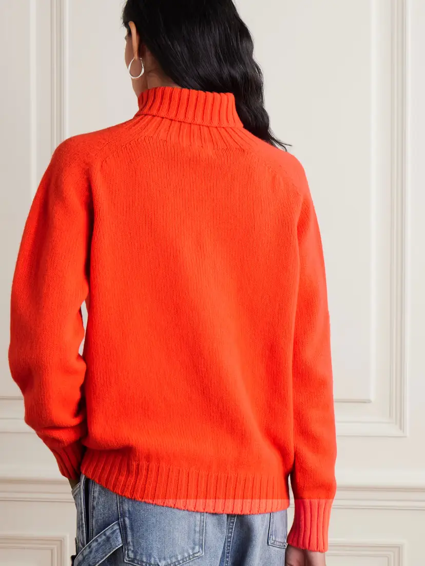 JW Anderson Embroidered Merino Wool Turtleneck Sweater | Thumbnail 3 JW Anderson Embroidered Merino Wool Turtleneck Sweater | Thumbnail 3