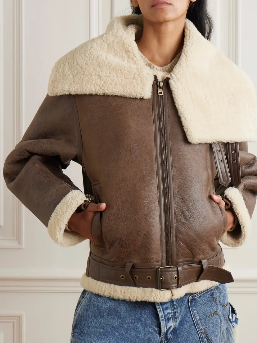 JW Anderson Oversized Belted Shearling Jacket | Thumbnail 3 JW Anderson Oversized Belted Shearling Jacket | Thumbnail 3