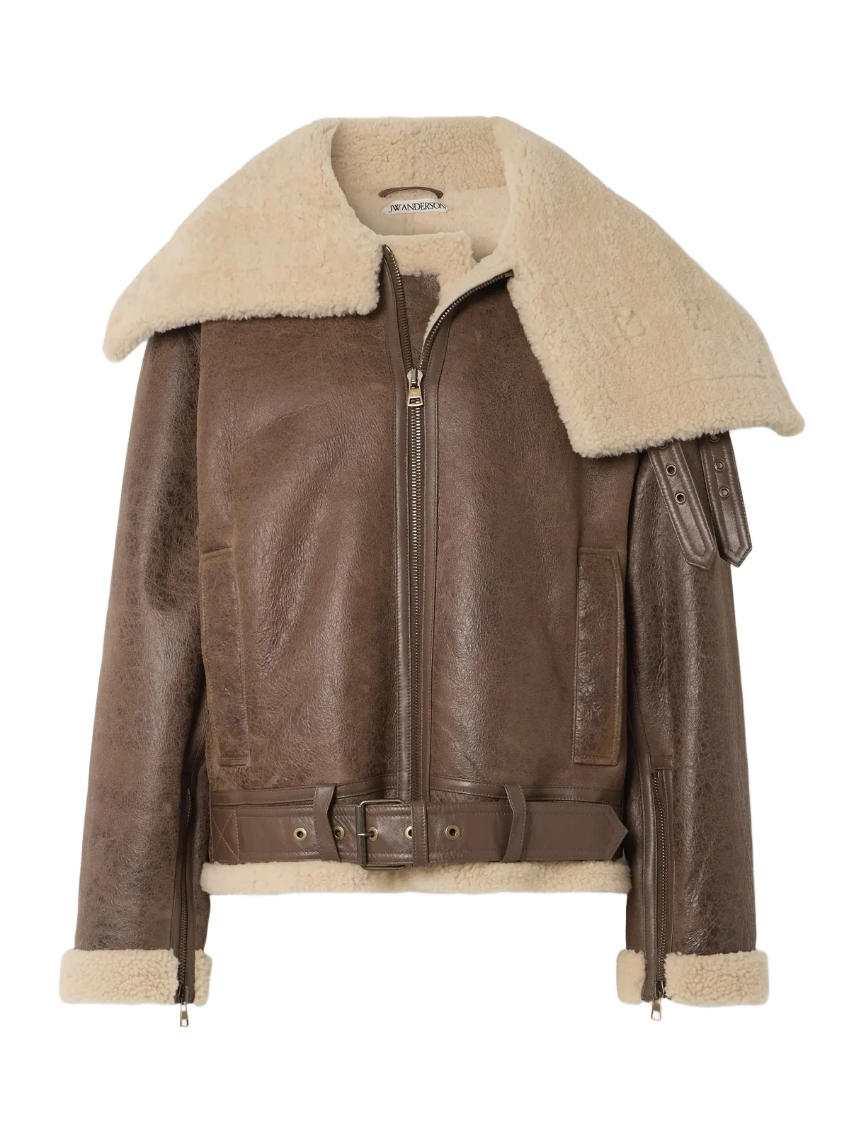Oversized Belted Shearling Jacket Oversized Belted Shearling Jacket