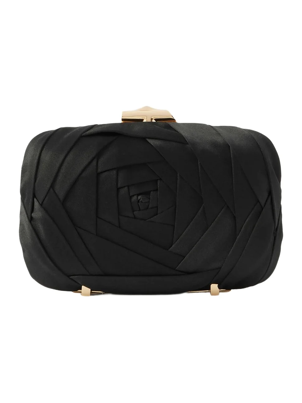 Boite De Nuit Rose Embellished Satin Clutch