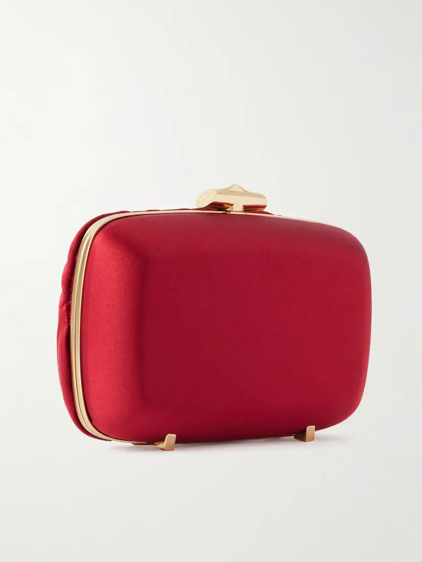 Roger Vivier Boite De Nuit Rose Embellished Satin Clutch | Thumbnail 3 Roger Vivier Boite De Nuit Rose Embellished Satin Clutch | Thumbnail 3