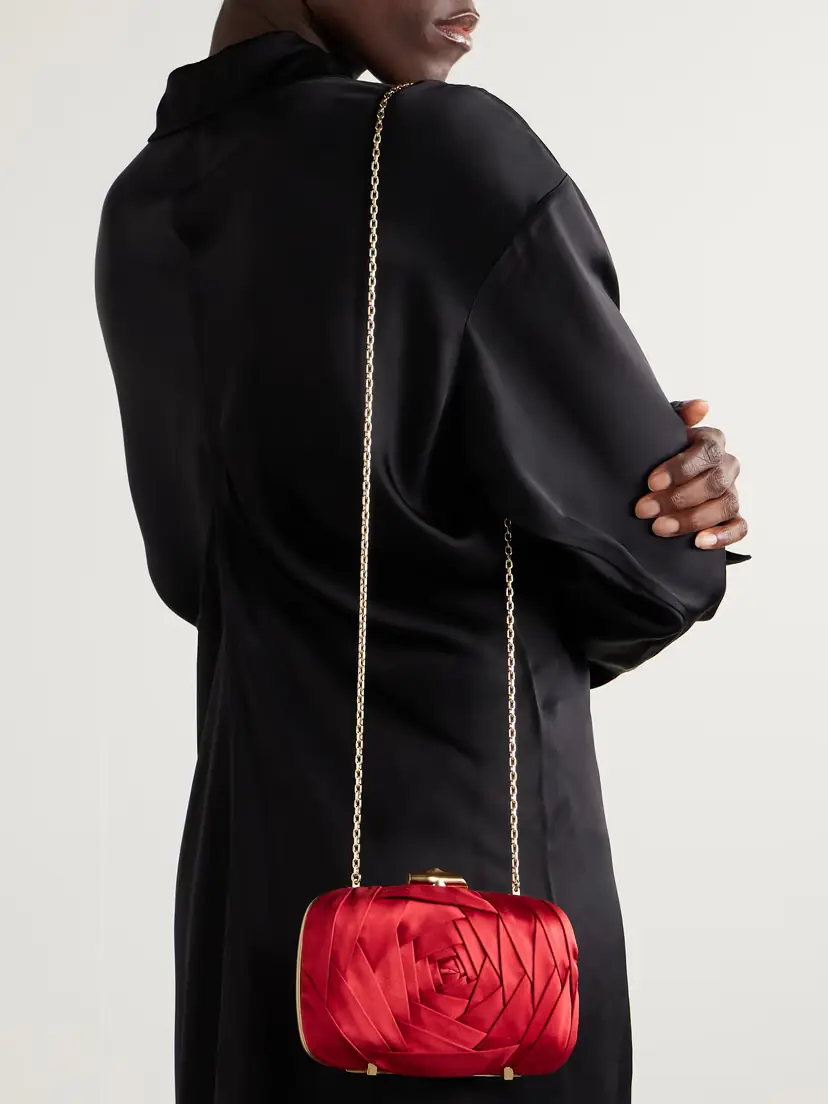 Roger Vivier Boite De Nuit Rose Embellished Satin Clutch | Thumbnail 6 Roger Vivier Boite De Nuit Rose Embellished Satin Clutch | Thumbnail 6