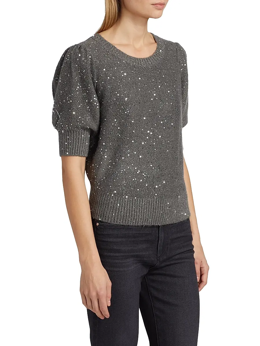 PAIGE Women's Gladiolus Sequin-Embellished Sweater | Thumbnail 4 PAIGE Women's Gladiolus Sequin-Embellished Sweater | Thumbnail 4