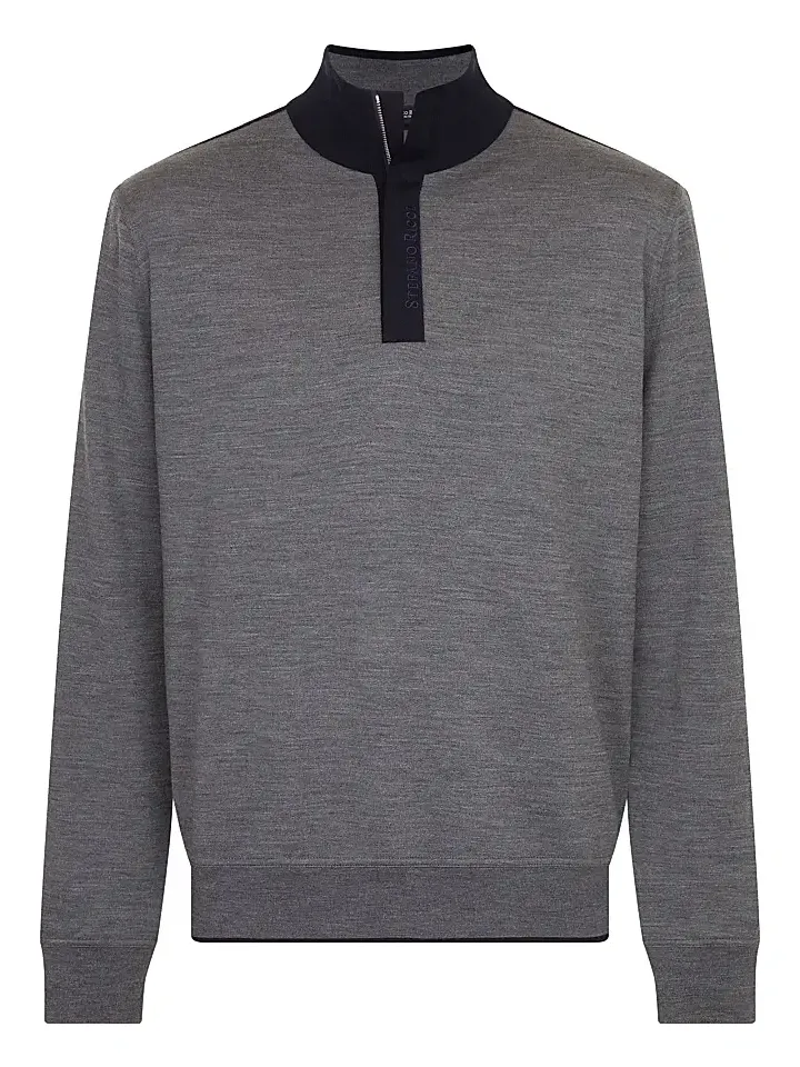 Men's Quarter-Zip Wool Sweater Men's Quarter-Zip Wool Sweater