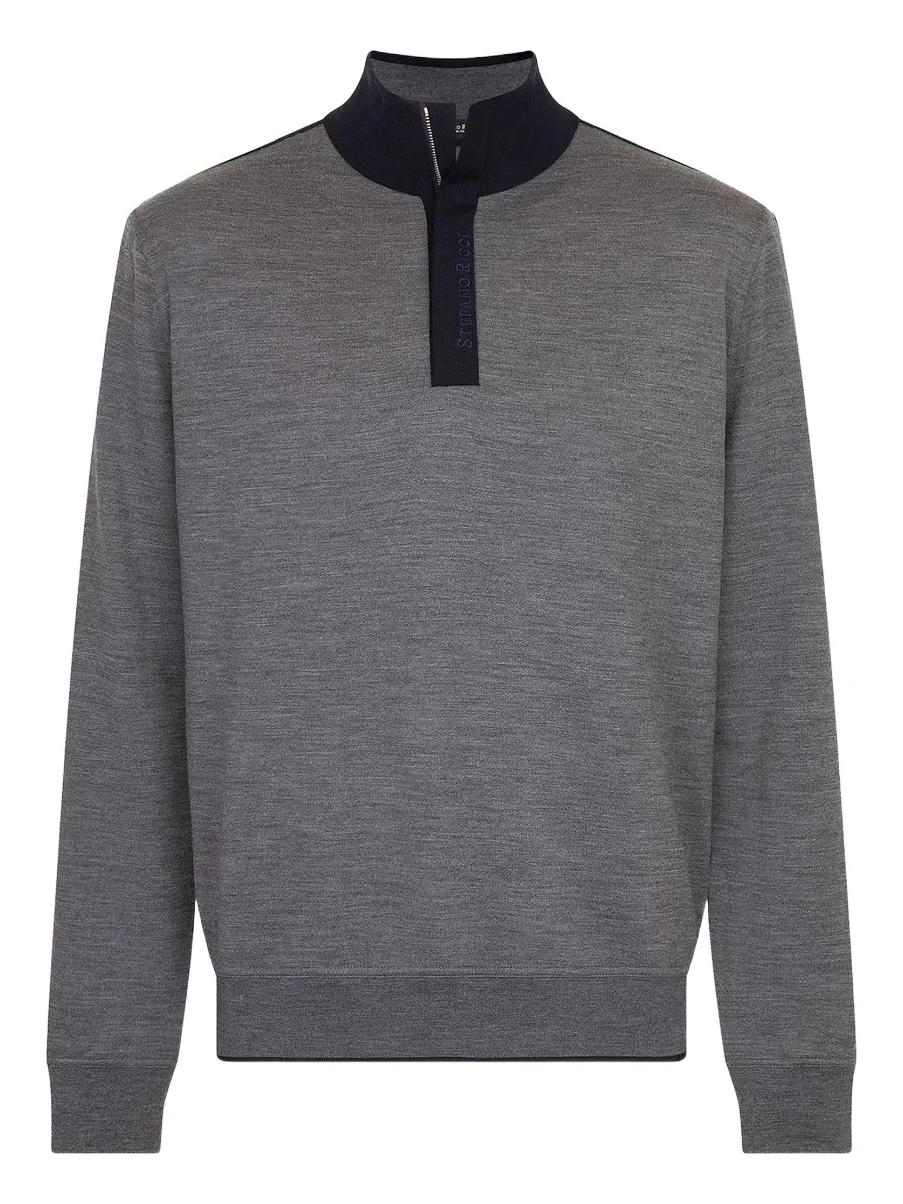 Men's Quarter-Zip Wool Sweater Men's Quarter-Zip Wool Sweater