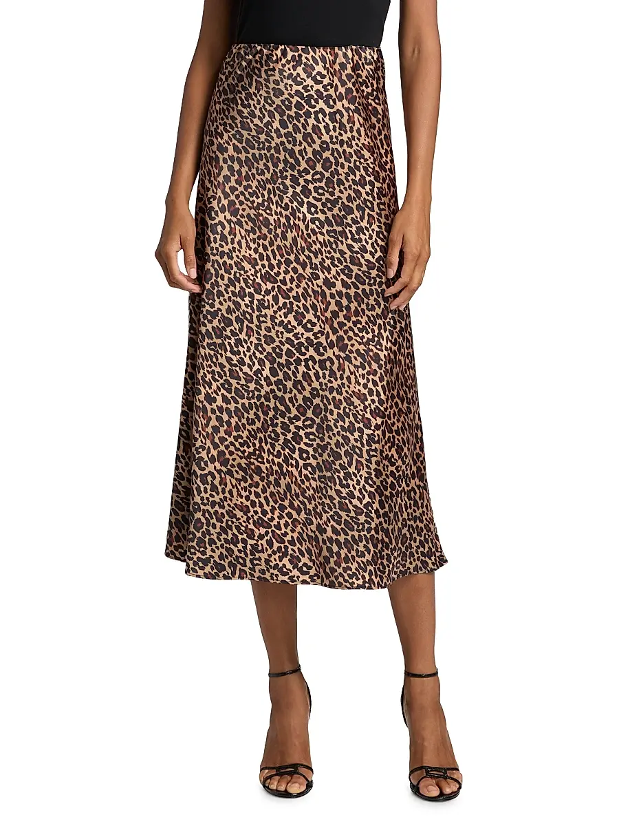 Toccin Women's Viv Leopard-Print Satin Maxi Slip Skirt | Thumbnail 3 Toccin Women's Viv Leopard-Print Satin Maxi Slip Skirt | Thumbnail 3