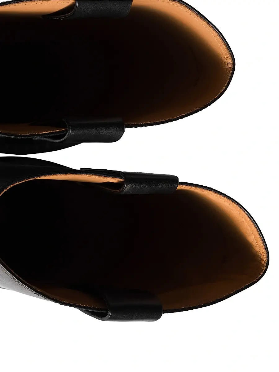 Miu Miu Women's Leather Boots - Black | Thumbnail 4 Miu Miu Women's Leather Boots - Black | Thumbnail 4