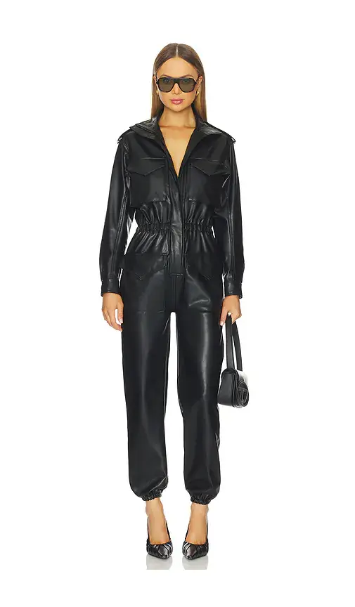 Norma Kamali Turtleneck Cargo Jumpsuit | Image 1 Norma Kamali Turtleneck Cargo Jumpsuit | Image 1