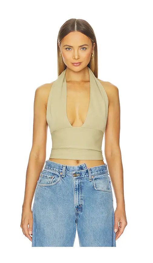 WeWoreWhat Knit Halter Top