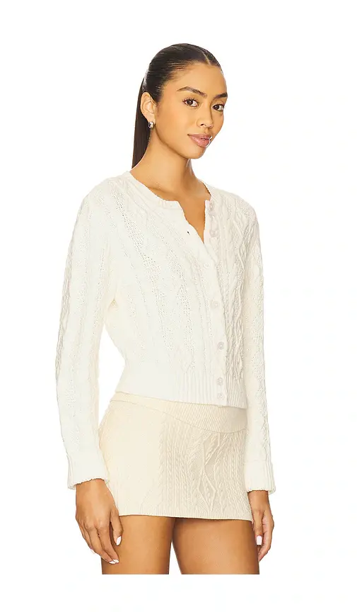 Frankies Bikinis Marley Cable Knit Cardigan | Thumbnail 2 Frankies Bikinis Marley Cable Knit Cardigan | Thumbnail 2