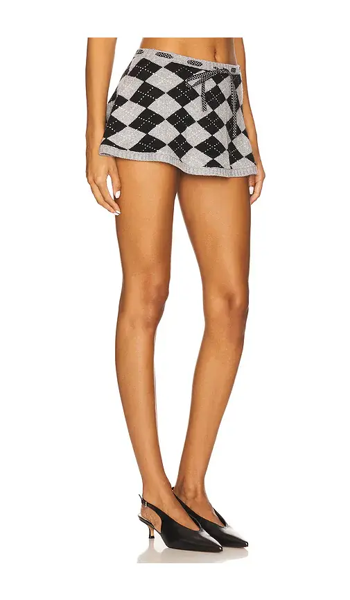 Guizio Agnes Argyle Skirt | Thumbnail 2 Guizio Agnes Argyle Skirt | Thumbnail 2