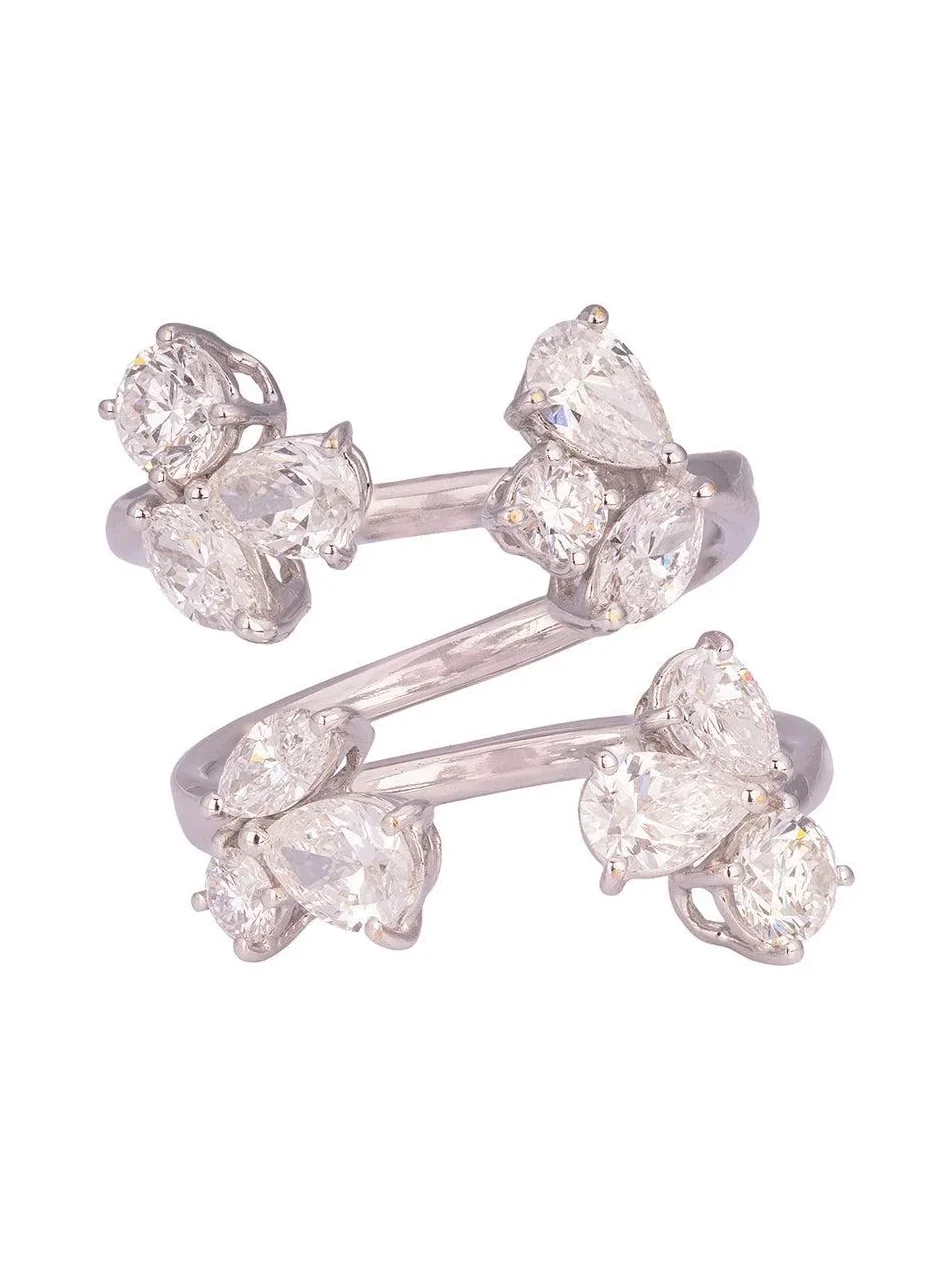 Zydo Diamond Four Cluster Open Ring