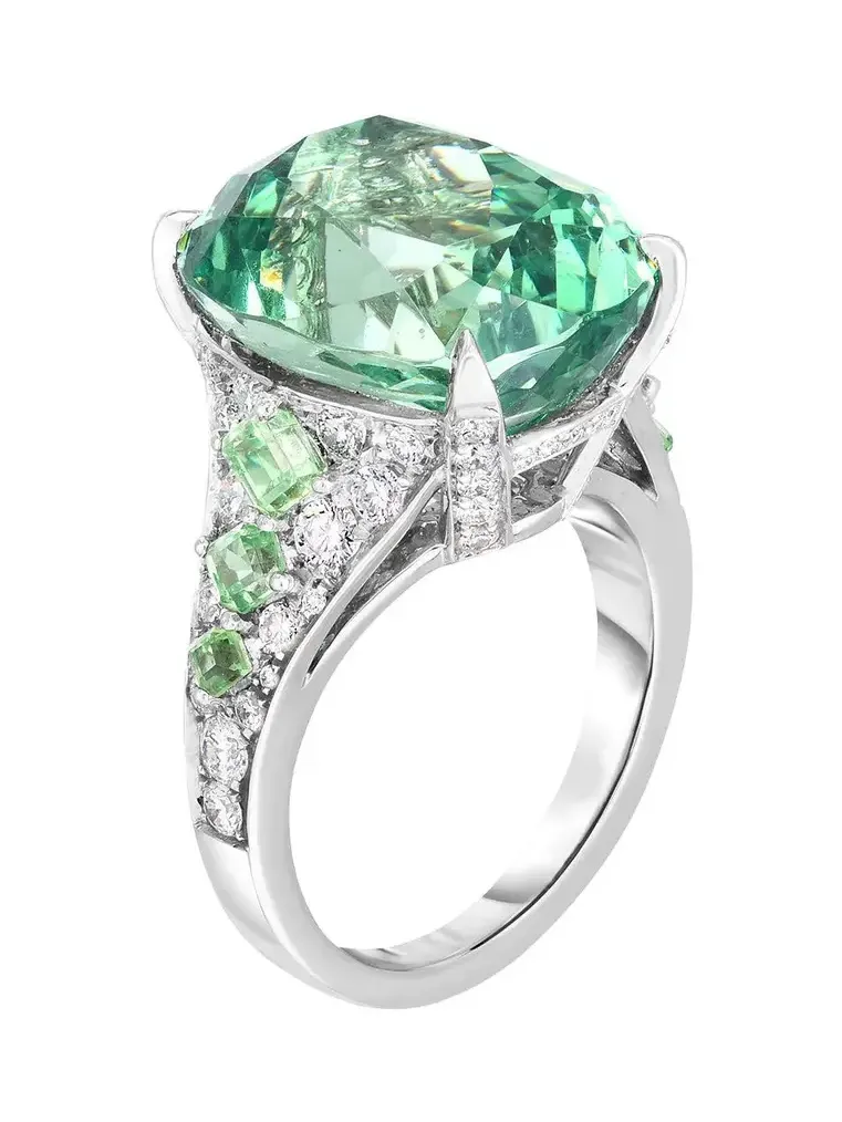 Glossular Garnet Art Deco Ring Glossular Garnet Art Deco Ring