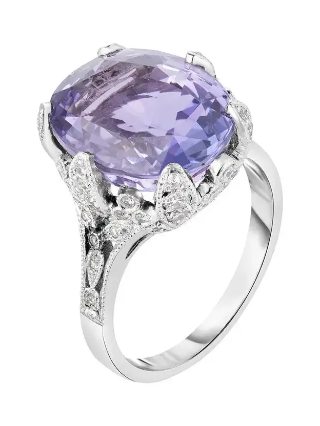 Sapphire Art Deco Ring
