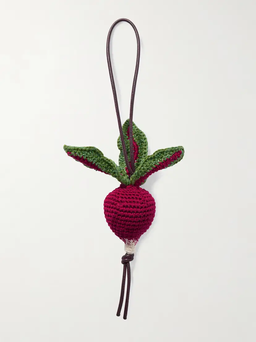 JW Anderson Radish Crocheted Cotton Bag Charm | Thumbnail 3 JW Anderson Radish Crocheted Cotton Bag Charm | Thumbnail 3