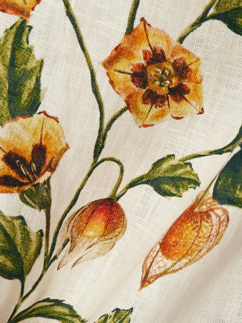 Agua by Agua Bendita Luna Floral-print Linen Midi Wrap Pareo | Thumbnail 4 Agua by Agua Bendita Luna Floral-print Linen Midi Wrap Pareo | Thumbnail 4