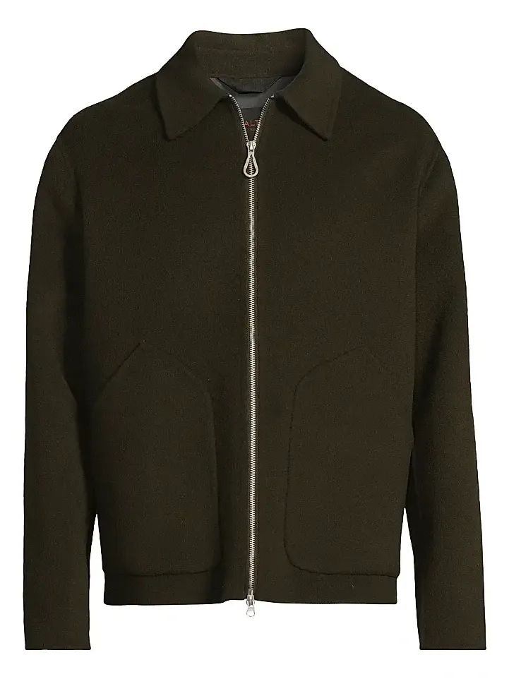 Paltò Men Dante Wool Zip-Front Jacket