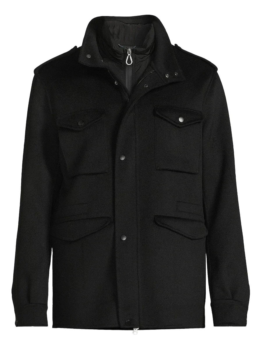 Paltò Men Duccio Field Coat & Vest - Black