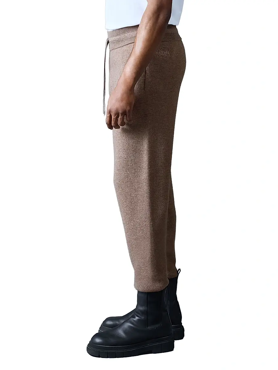 Mackage Men's Harrison Wool-Cashmere Track Pants | Thumbnail 3
