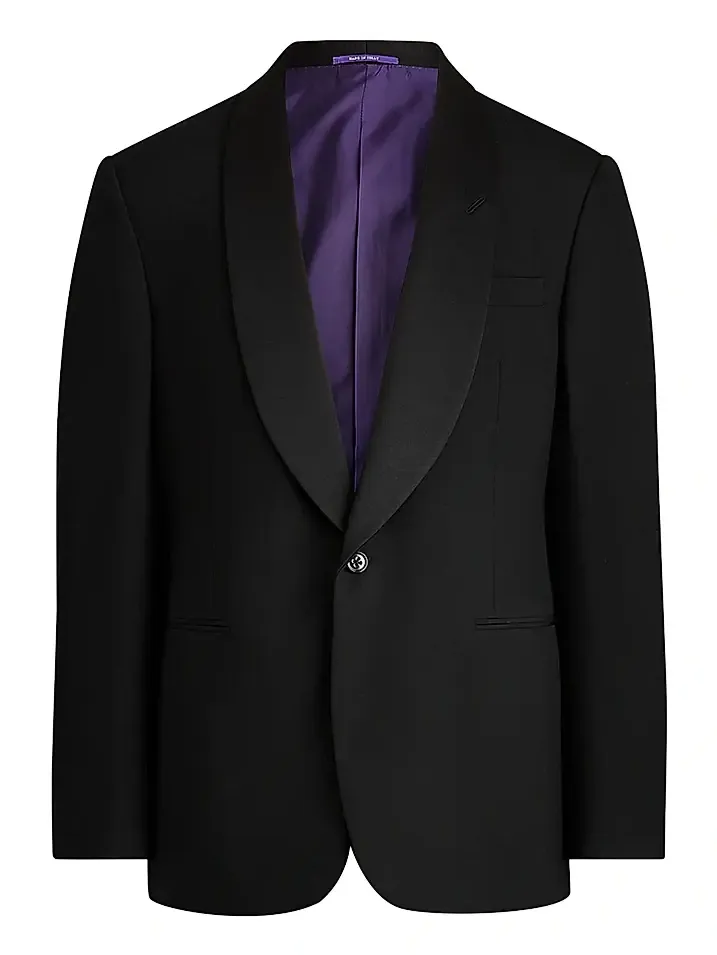 Men's Gregory Barathea Wool Shawl-Lapel Tuxedo Men's Gregory Barathea Wool Shawl-Lapel Tuxedo