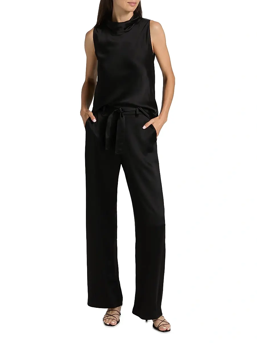LESET Women's Barb Tie-Waist Pants | Thumbnail 2 LESET Women's Barb Tie-Waist Pants | Thumbnail 2