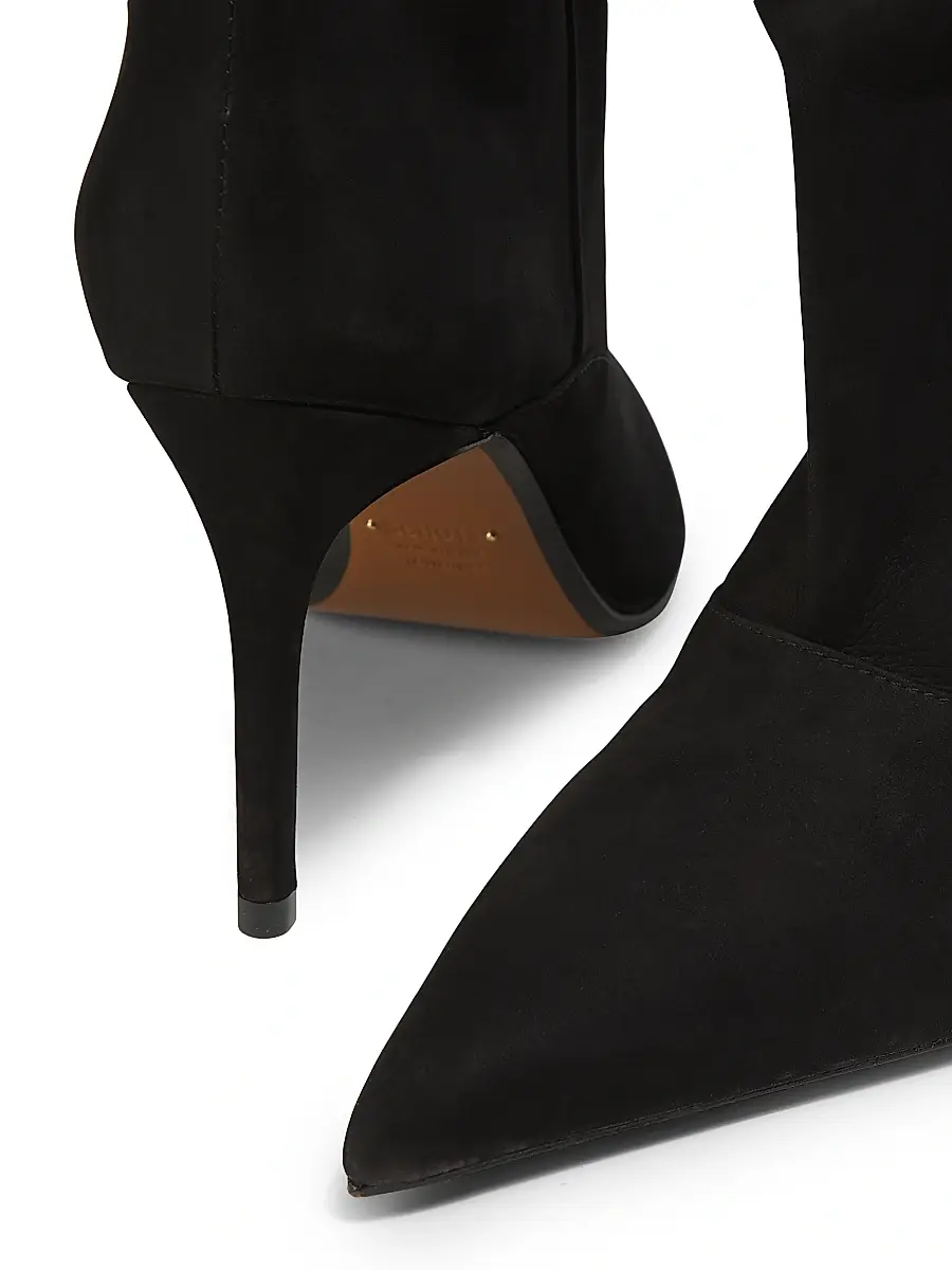 Schutz Women's Maryana 85MM Nubuck Slouch Booties | Thumbnail 5