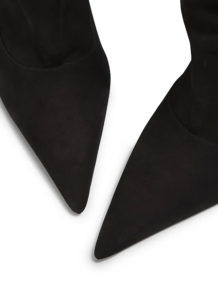 Schutz Women's Maryana 85MM Nubuck Slouch Booties | Thumbnail 6