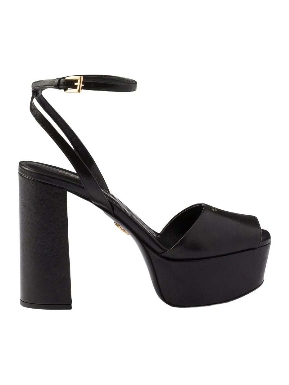Women's Nappa Leather Platform Sandals