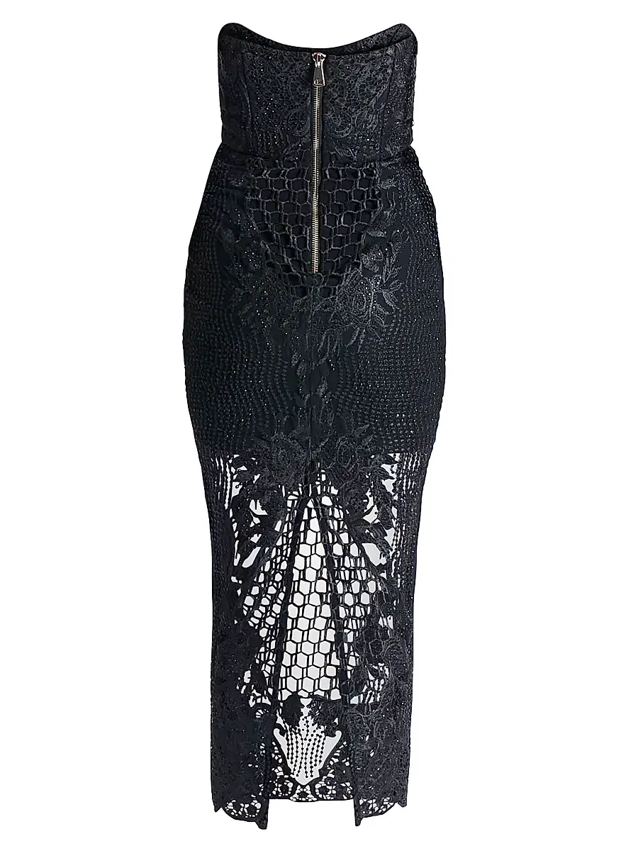 Zhivago Women's Imprint Lace Strapless Midi-Dress | Thumbnail 2 Zhivago Women's Imprint Lace Strapless Midi-Dress | Thumbnail 2