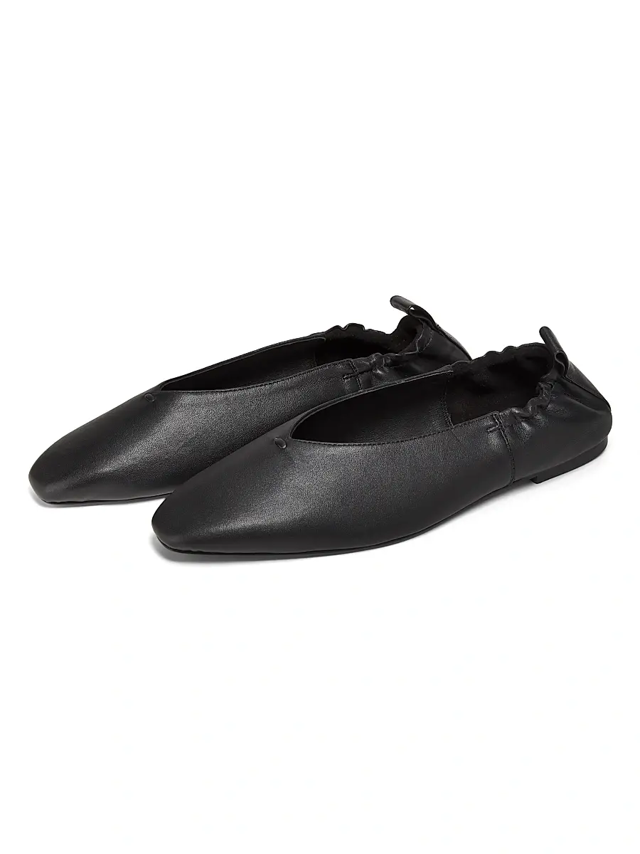 A Emery Women's Brie Leather Ballet Flats - Black | Thumbnail 2 A Emery Women's Brie Leather Ballet Flats - Black | Thumbnail 2