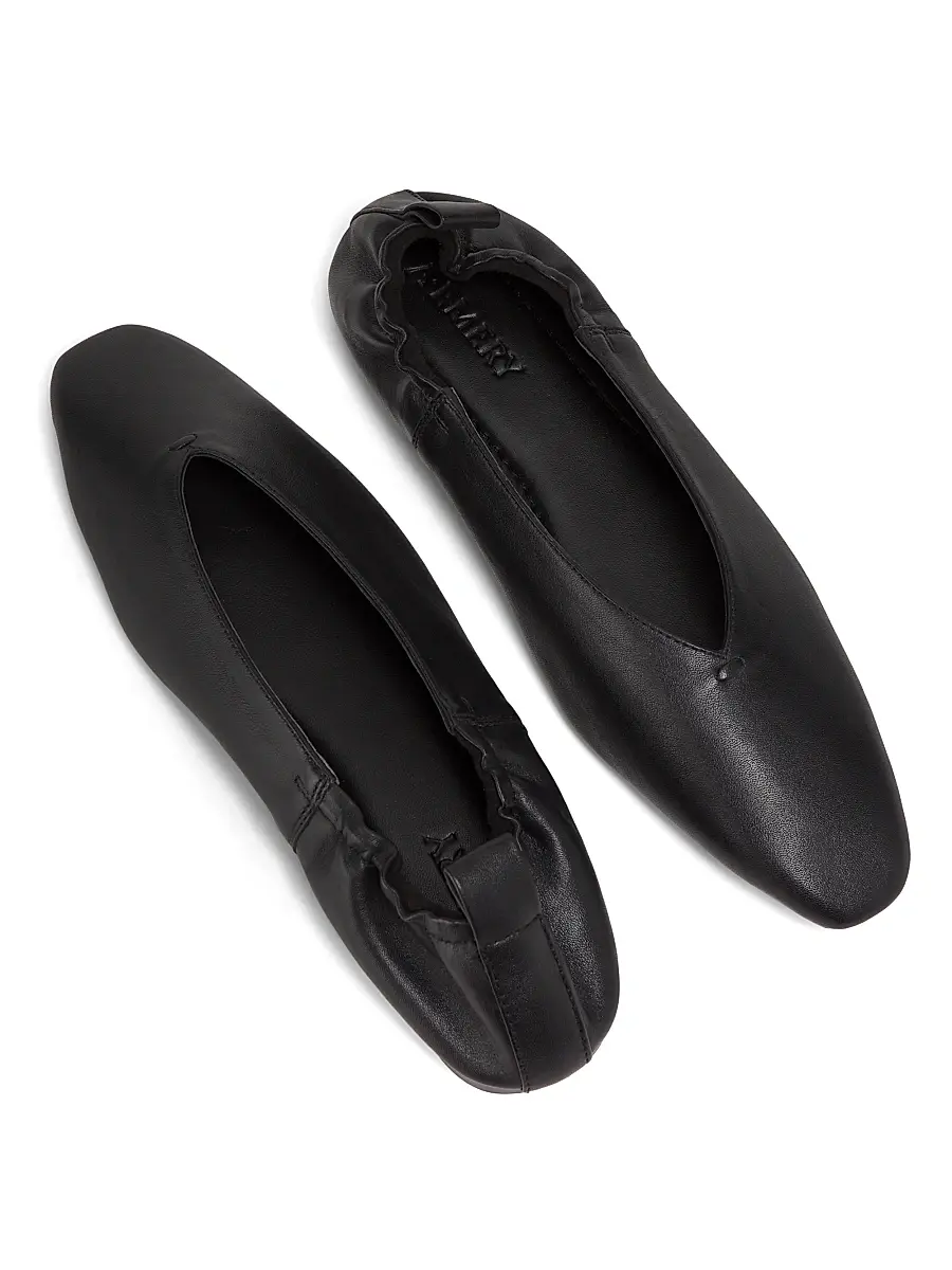 A Emery Women's Brie Leather Ballet Flats - Black | Thumbnail 4 A Emery Women's Brie Leather Ballet Flats - Black | Thumbnail 4