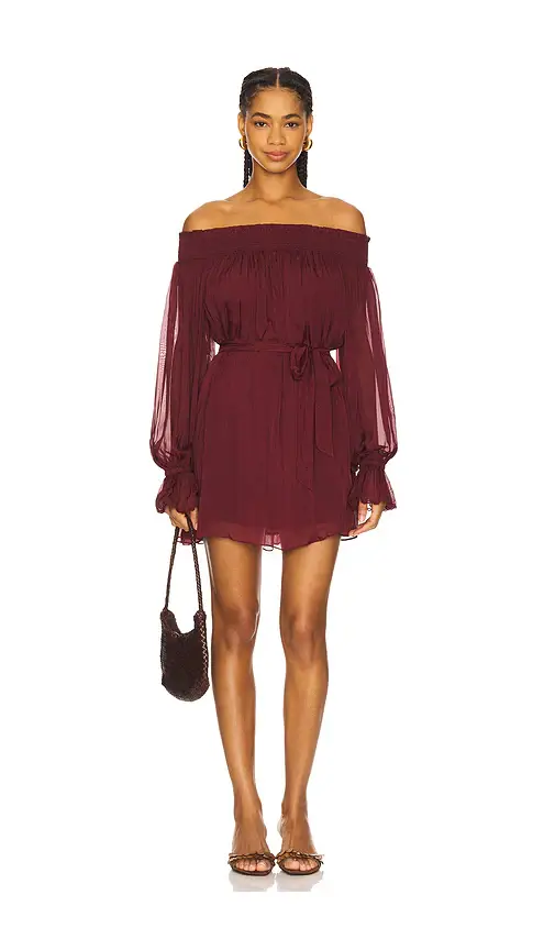 Hemant & Nandita Smocked Mini Dress | Image 1 Hemant & Nandita Smocked Mini Dress | Image 1