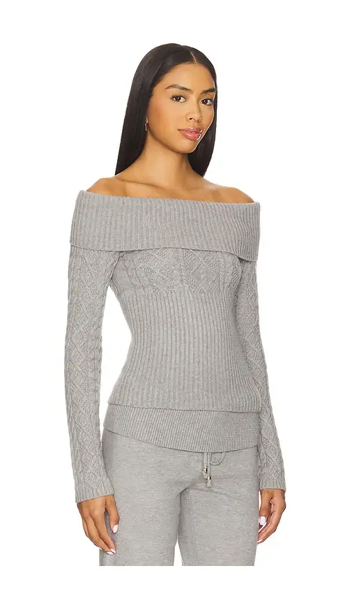 Frankies Bikinis Jazz Cable Knit Sweater | Thumbnail 2 Frankies Bikinis Jazz Cable Knit Sweater | Thumbnail 2