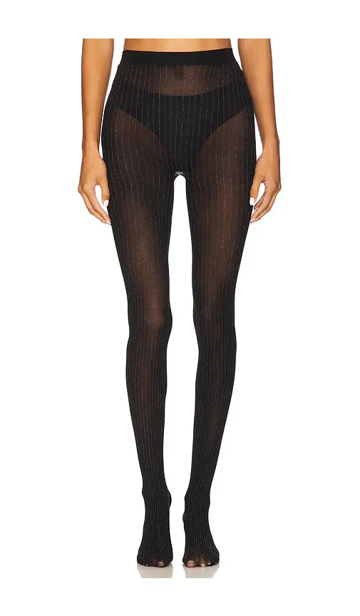 Metallic Striped Tights Metallic Striped Tights