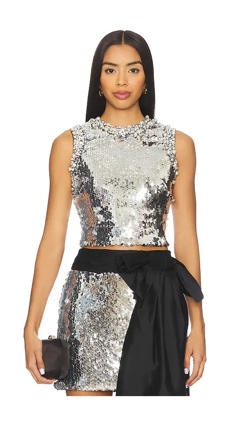 PatBO Moonlight Sequin Top | Image 1 PatBO Moonlight Sequin Top | Image 1