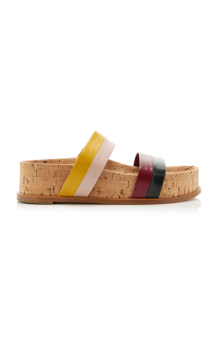 Gabriela Hearst Striker Leather-Trimmed Flatform Sandal | Thumbnail 7 Gabriela Hearst Striker Leather-Trimmed Flatform Sandal | Thumbnail 7