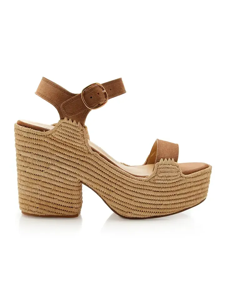 Sardis Suede-Trimmed Sandals Sandal Sardis Suede-Trimmed Sandals Sandal
