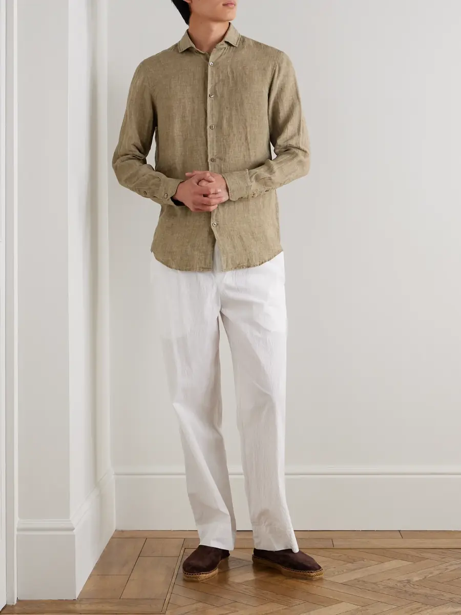Frescobol Carioca Antonio Linen Shirt - Men | Thumbnail 2 Frescobol Carioca Antonio Linen Shirt - Men | Thumbnail 2