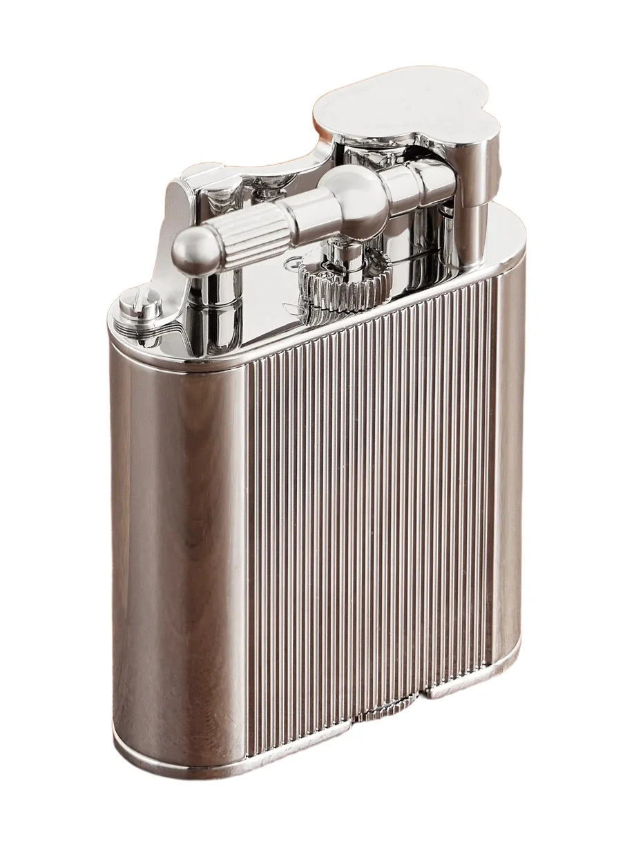 Turbo Silver-Tone Lighter - Men