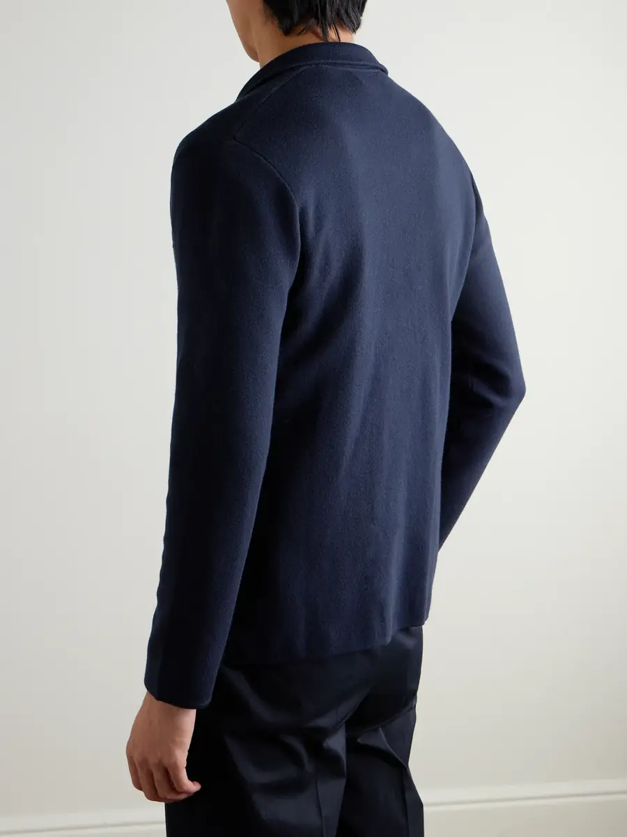 N.Peal Stanley Tucci Cashmere Cotton, Silk and Cashmere-Blend Blazer - Men | Thumbnail 4