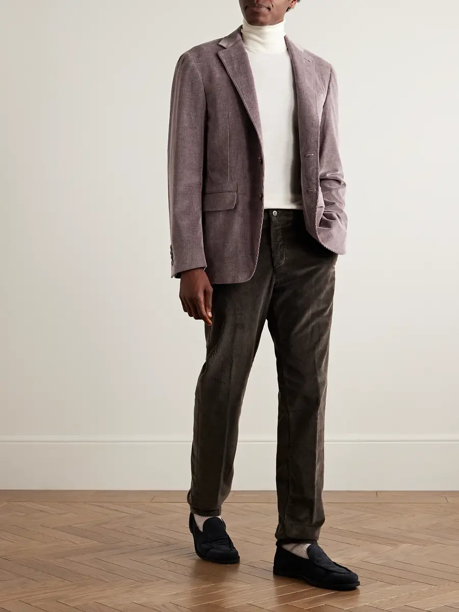 Canali Kei Slim-Fit Cotton-Blend Corduroy Suit Jacket - Men | Thumbnail 2 Canali Kei Slim-Fit Cotton-Blend Corduroy Suit Jacket - Men | Thumbnail 2